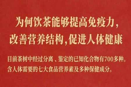 为何饮茶能够提高免疫力，改善营养结构，促进人体健康？